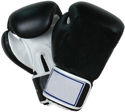 Black and White Boxing Gloves