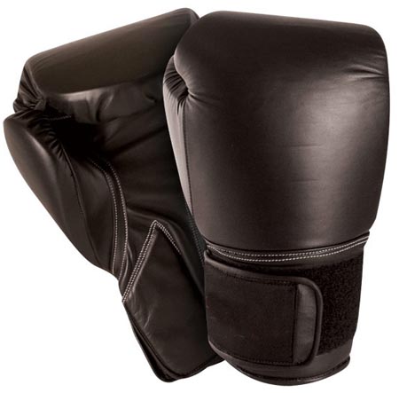 black boxing gloves