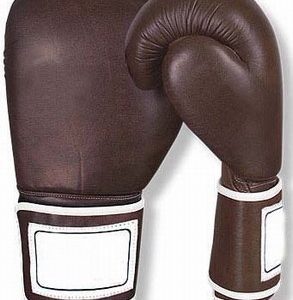brown boxing gloves