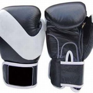 Black with Wite Boxing Gloves