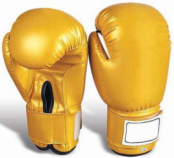 Metalic Glod Boxing Gloves