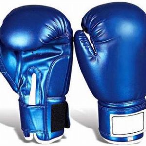 Blue Fluorescent Boxing Gloves