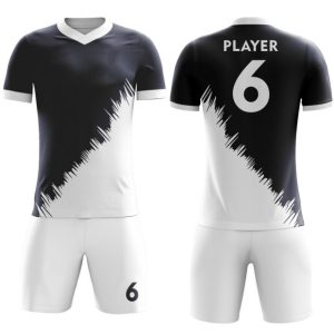 Premium Black & White Soccer Uniform