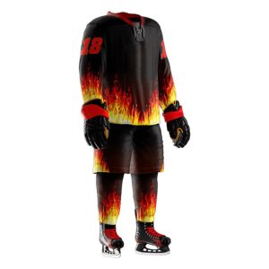 Red & Black Ice Hockey Jersey
