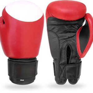 Red and Black with White printingBoxing Gloves