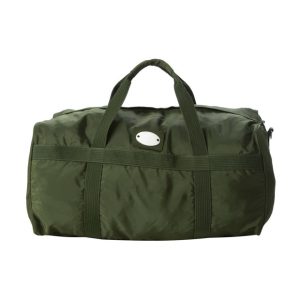green duffle bag
