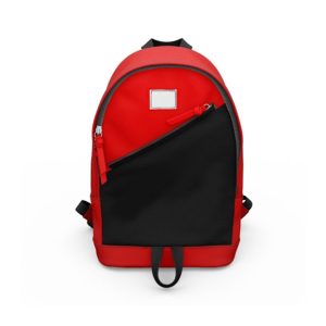 red black backpack